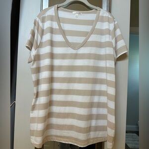 Nine Britton Levon V-neck short sleeve essential top from Stitch Fix 1X